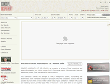 Tablet Screenshot of concepthospitality.com